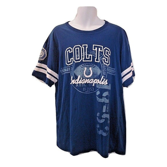 NFL Indianapolis Colts T Shirt No. 1953 Sleeve Patch Football Mens Size 2XL - Picture 1 of 7